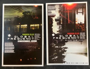 GLOBAL FREQUENCY BOOK 1+2  GRAPHIC NOVEL LOT VF WARREN ELLIS WILDSTORM