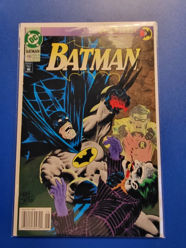 Batman #496 Newsstand Edition (1993)