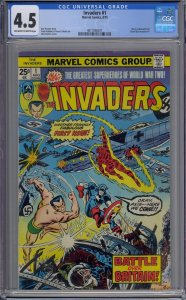 INVADERS #1 CGC 4.5 STORY CONTINUED FROM GIANT-SIZE INVADERS #1