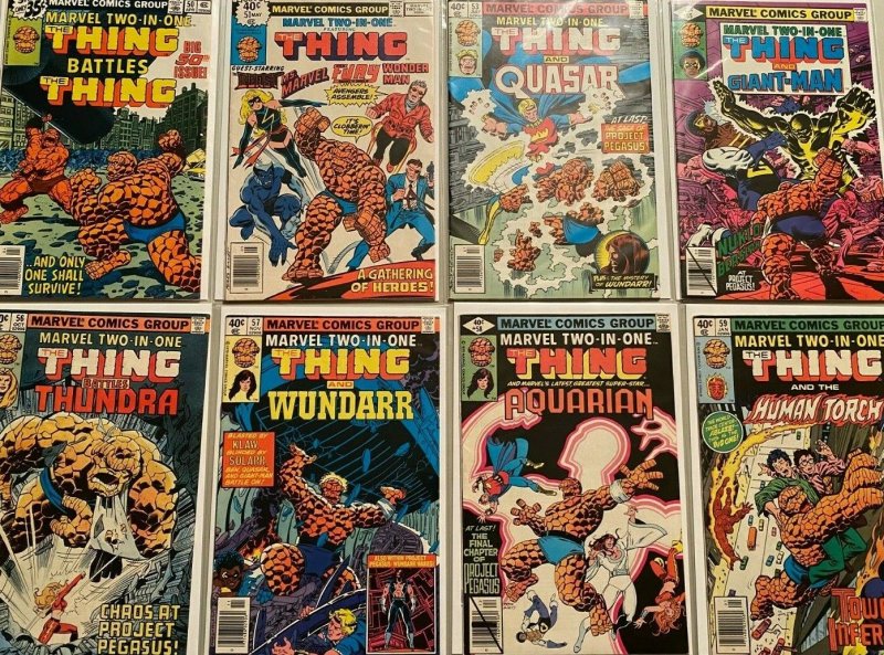 Marvel two-in-one comic lot from:#50-99 42 difference avg 6.0 FN (1979-83)