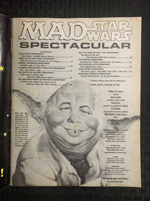 1996 MAD STAR WARS SPECTACULAR Magazine #nn VG 4.0 Mort Drucker