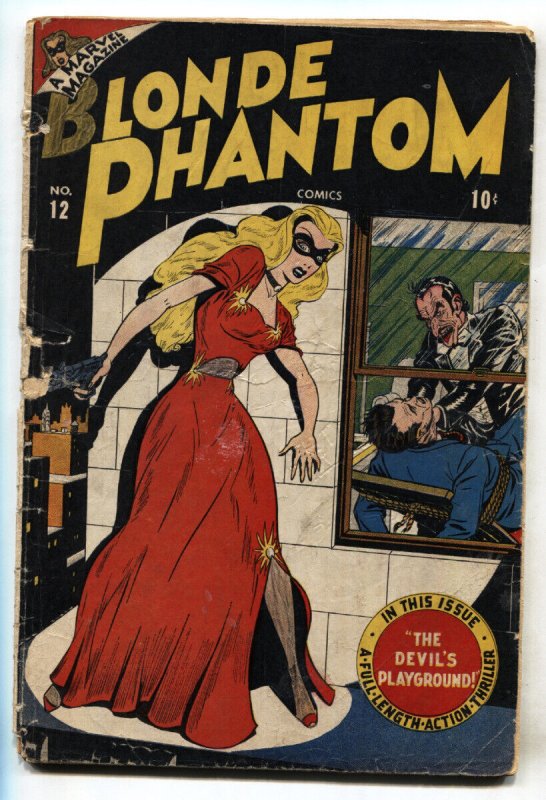 THE BLONDE PHANTOM #12 1946-TIMELY-1st issue-comic book-ct