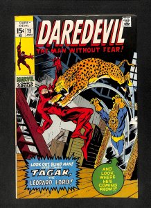 Daredevil #72 1st Appearance of Tagak the Leopards Lord!