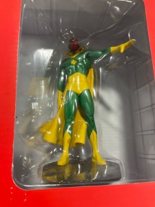 Vision Fact File Marvel 5” Statue In Box Has Light Wear Statue is Mint Marvel 