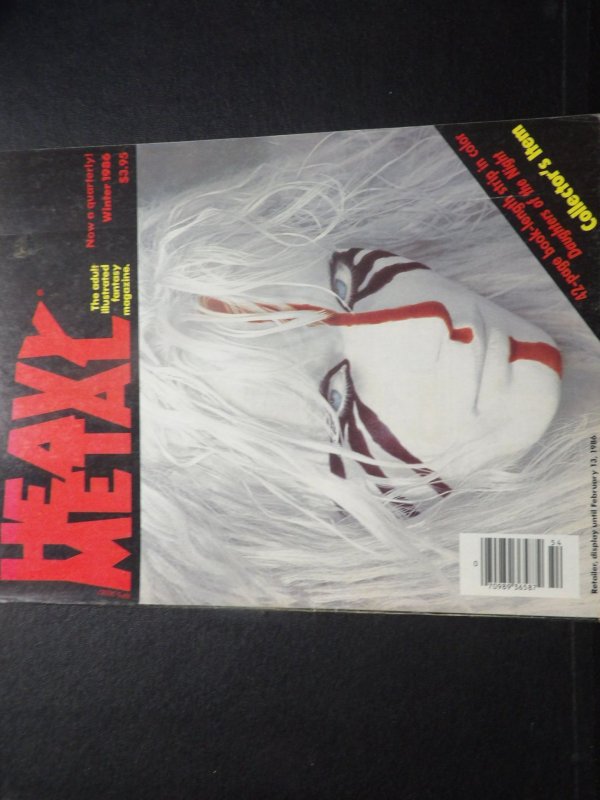 Heavy Metal Magazine #106 (1986) FN Clan Of The Cave Bear Winter Daryl Hannah