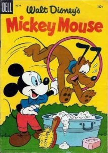 Mickey Mouse (Walt Disney's) #43 VG ; Dell | low grade comic August 1955 Pluto D
