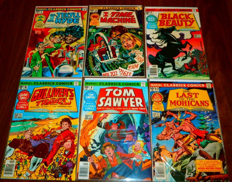 Marvel Classics Comics   #1,2,5-7,13,14,18,20,28,31 (set of 11)