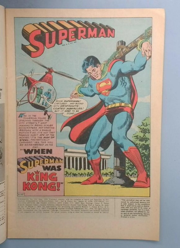 Superman #226 FN Neal Adams DC 1970