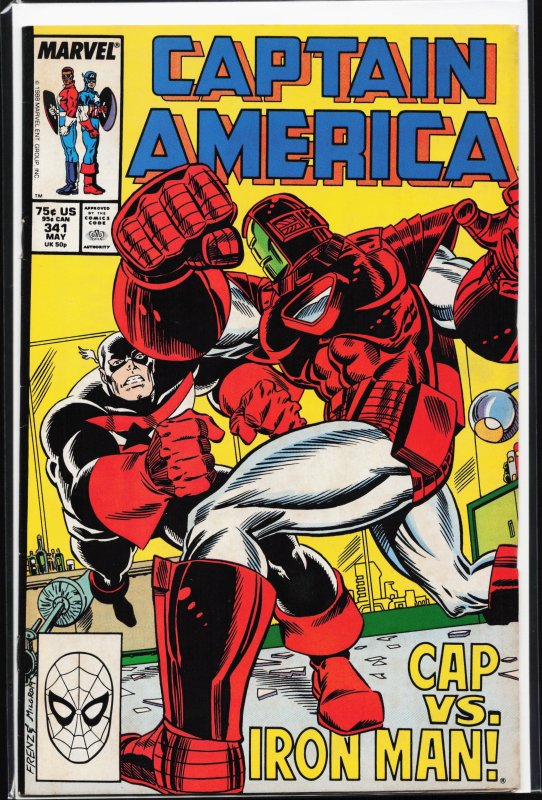 Captain America #341 (1988) Captain America [Key Issue]