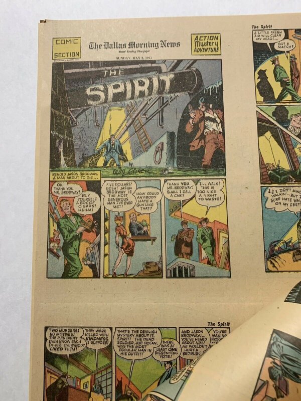 The Spirit Comic Book Section 1943 March 14 - May 30 4 Total Complete 