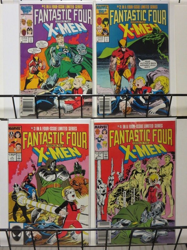 FANTASTIC FOUR VS X-MEN!  CLAREMONT!GREAT! 1-4 (Feb-May 1987) complete