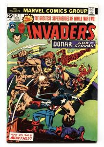 The Invaders #2 COMIC BOOK 1970- Marvel Bronze Age- 1st Brain Drain VF