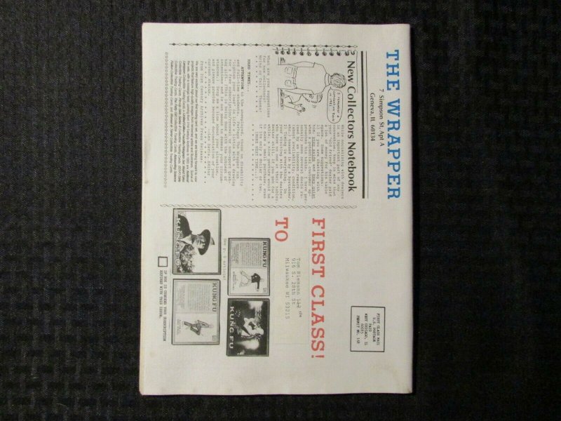 1993 THE WRAPPER Non-Sports Collectibles Fanzine #113 FVF 7.0 Gum Gals Bazooka
