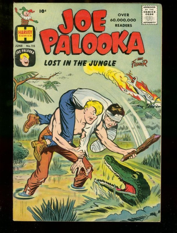 JOE PALOOKA #115 '60 GATOR COVER HARVEY SEMINOLE INDIAN VF