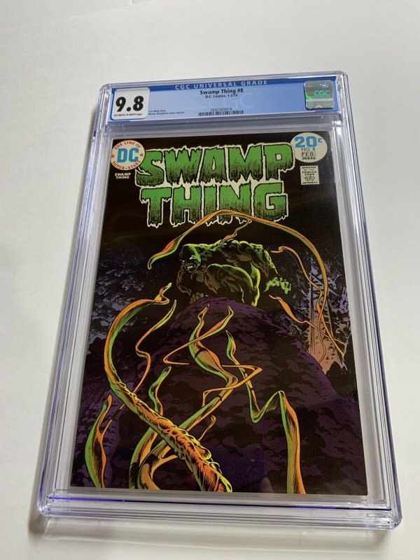 Swamp Thing 8 Cgc 9.8 Ow/w Pages Dc Bronze Age