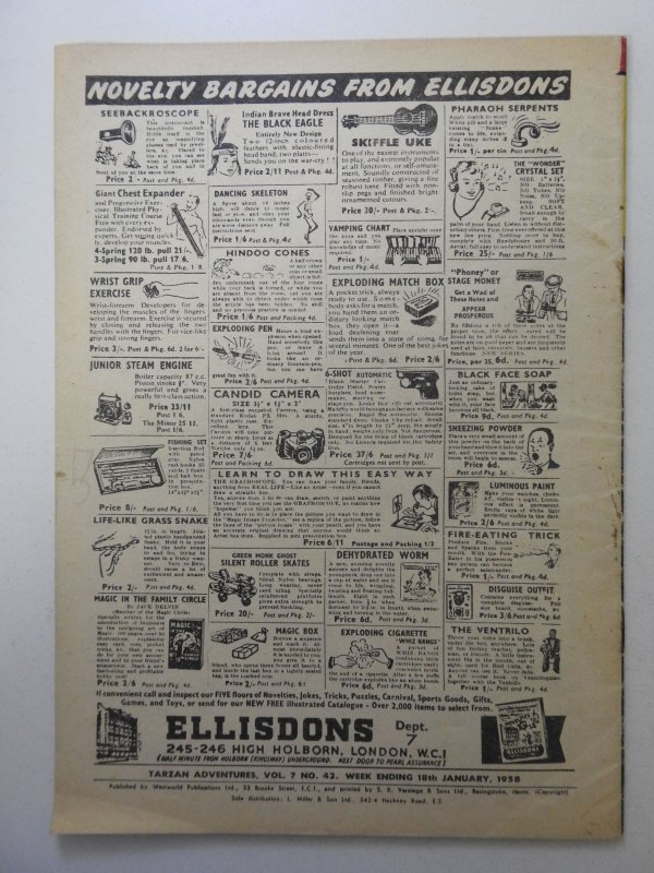 Tarzan Adventures Vol 7 #42 Sharp Fine+ Condition!