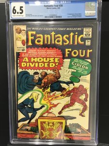Fantastic Four #34 (1965) CGC 6.5, cream to off white pages, key book.