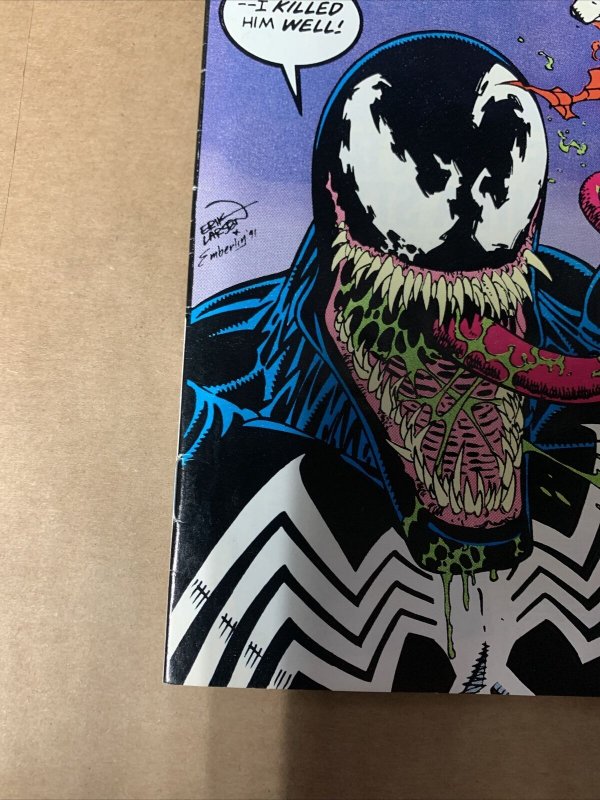 The AMAZING SPIDER-MAN #347 (1991) Venom Cover, Erik Larsen, Marvel Comics 