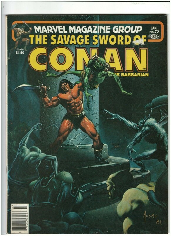 Savage Sword of Conan #72 VG 4.0 Marvel Comics 1982 