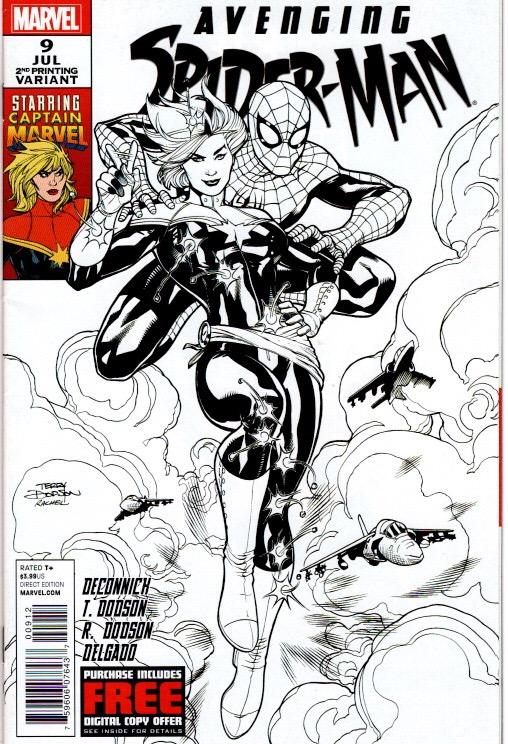 AVENGING SPIDER MAN #9 2ND PRINT VARIANT $125.00