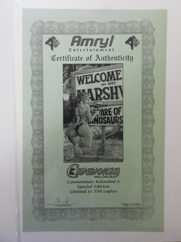 Cavewoman Reloaded #5 Variant W/COA