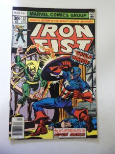 Iron Fist #12 (1977) VG Condition centerfold detached at 1 staple