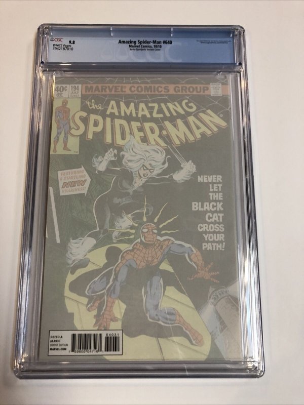 Amazing Spider-Man (2010) # 640 (CGC 9.8 WP) Woman Of Marvel Variant Cover