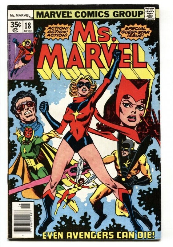 MS. MARVEL #18 First appearance MYSTIQUE Avengers Ultron Marvel 1978 VF-