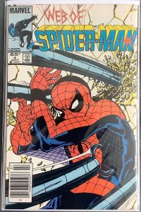 Web of Spider-Man #4 Newsstand Edition (1985, Marvel) NM+