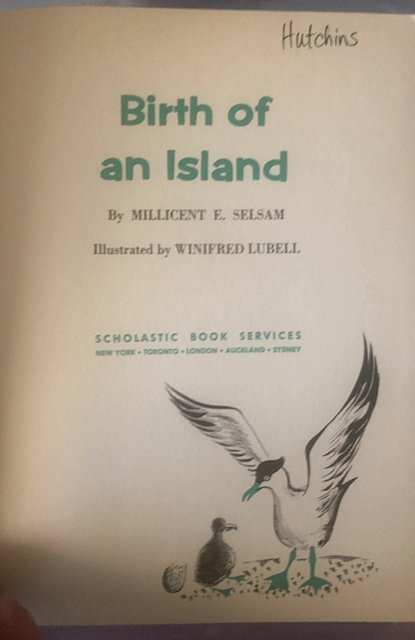 Birth of an island by Selsam 1970 scholastic books