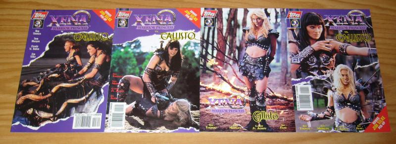 Xena Warrior Princess vs Callisto #1-3 VF/NM complete series + variant photo set