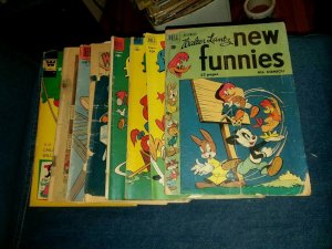 Woody Woodpecker 8 Issue Golden Bronze Age Comics Lot Run Set Collection dell