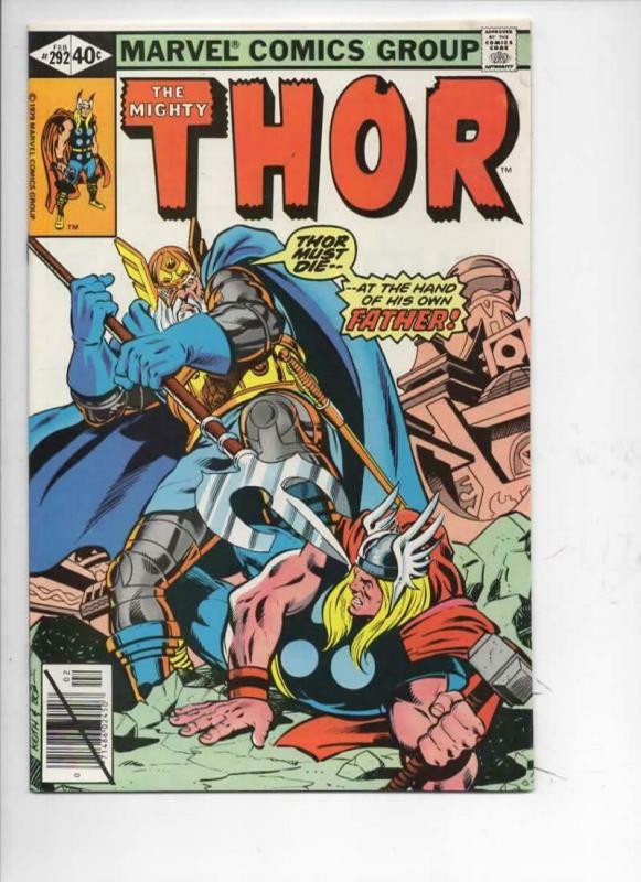 THOR #292 NM- God of Thunder Eye of Odin 1966 1980, more Thor in store