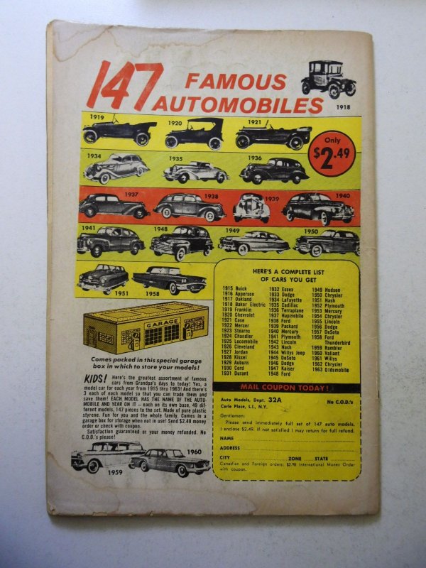 The Flash #136 (1963) VG Condition moisture stains, cover detached at 1 staple