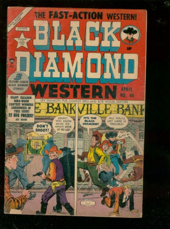 BLACK DIAMOND WESTERN #44 1953-SECRET IDENTITY COWBOY   VG