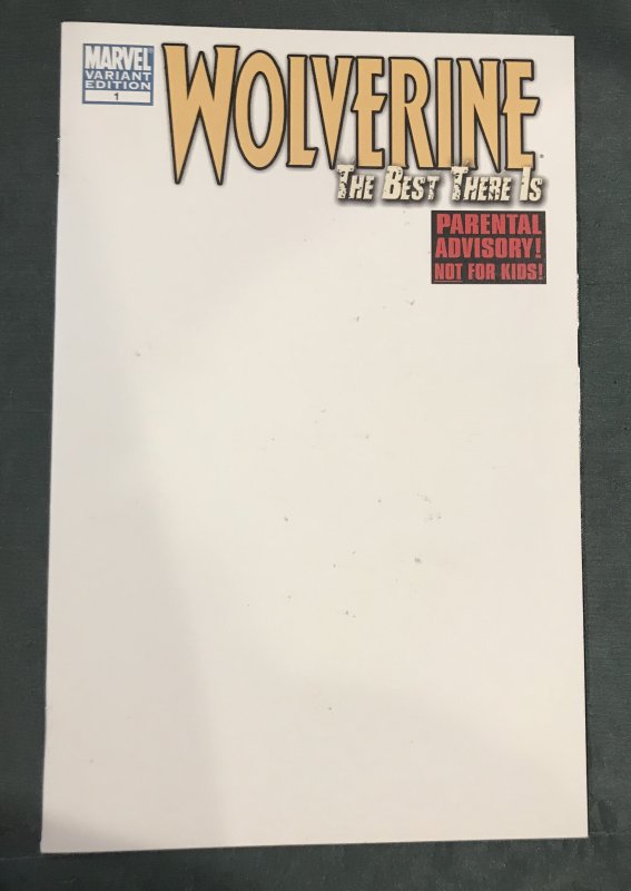 Wolverine: The Best There Is #1 Variant Edition - Blank Cover (2011)