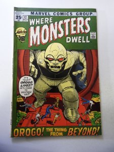 Where Monsters Dwell #12 (1971) VG/FN condition