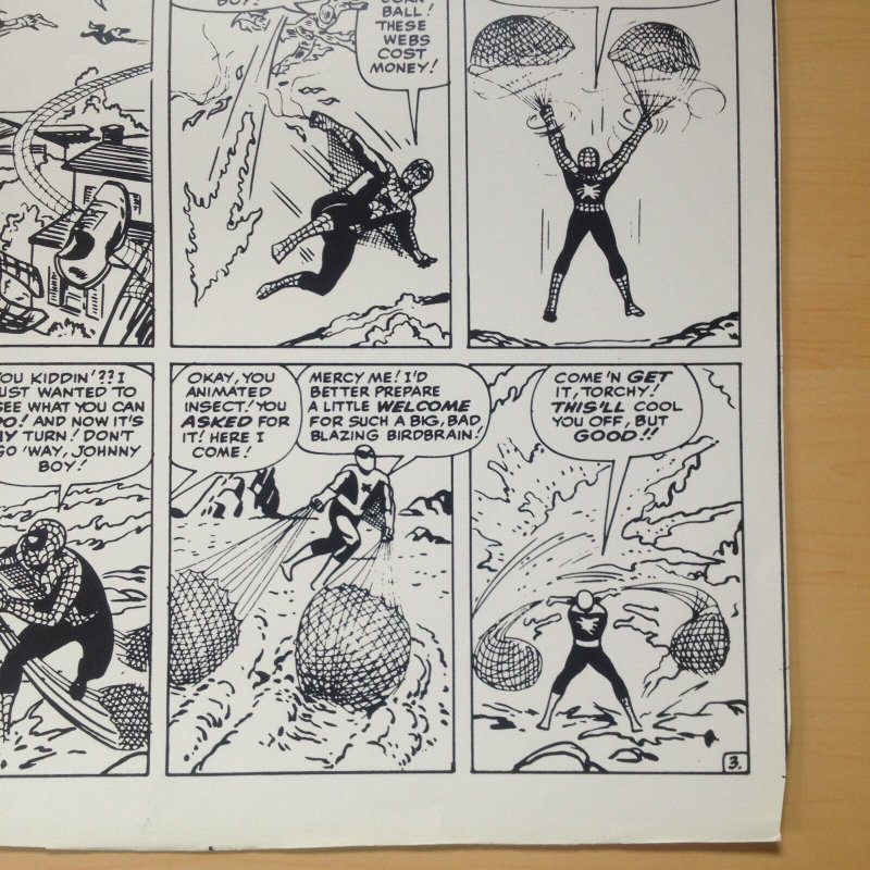 Spiderman Classics #9 P 26 Original Production Art STAT Marvel Lee Kirby & Ditko 