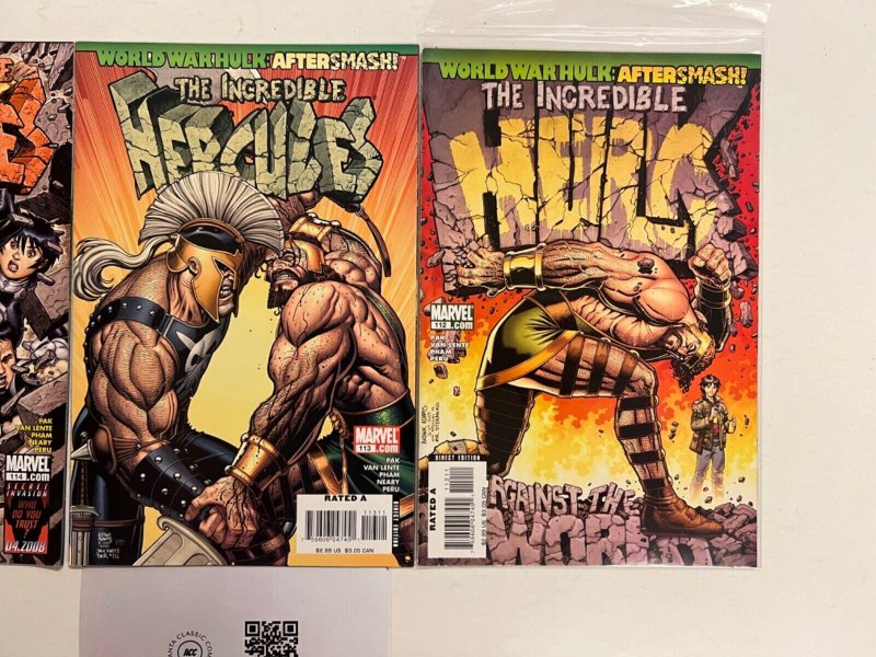 3 The Incredible Hercules Marvel Comic Books # 112 113 114 Spiderman 49 JS35