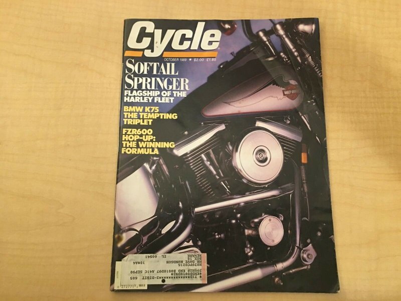 6 Magazines Suzuki 1990  Cycle Bakker-Yamaha Thrills! Softail Accessories+ JKT10