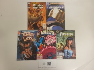 5 Comics #2 Guardian #1 Villains #1 Timber Wolf #16 Valor #11 Vermillion 4 TJ27