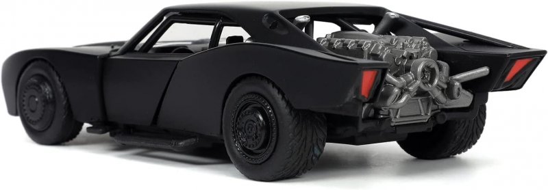 Batmobile Matt Black w/ Batman Diecast Figurine The Batman (2022) 1/32 Diecast