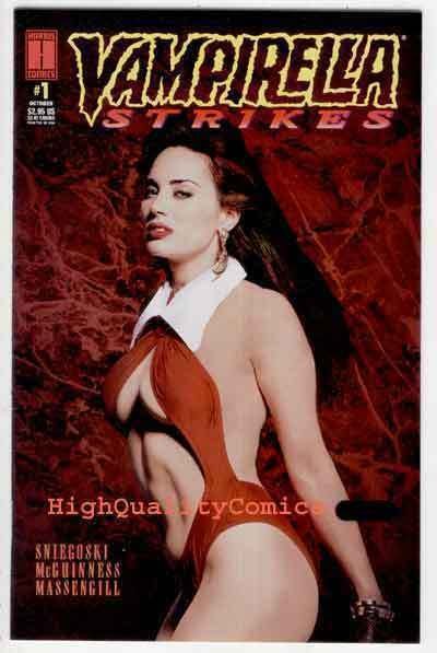 VAMPIRELLA STRIKES 1, NM, Femme Fatale, Photo cover, 1995,  Vampire