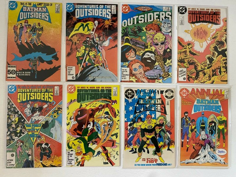 Batman Outsiders (1st series) lot from:#1-42 + Bonus 33 diff 8.0 VF (1983-87)