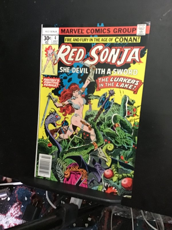 Red Sonja #4  (1975) Red Sonja! High-grade beauty! VF/NM Wow!