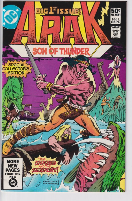 ARAK #1 (Sep 1981) VFNM 9.0, cream to white!