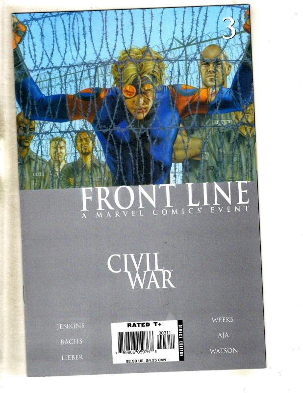 12 Comics Civil War Front Line 1 2 3 4 7 8 9 11 Cap Marvel 2 Sentry 1 2 3 MF12