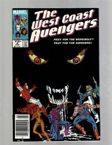 12 The West Coast Avengers Marvel Comic Books #1 3 4 5 7 8 10 11 12 13 15 16 GB2