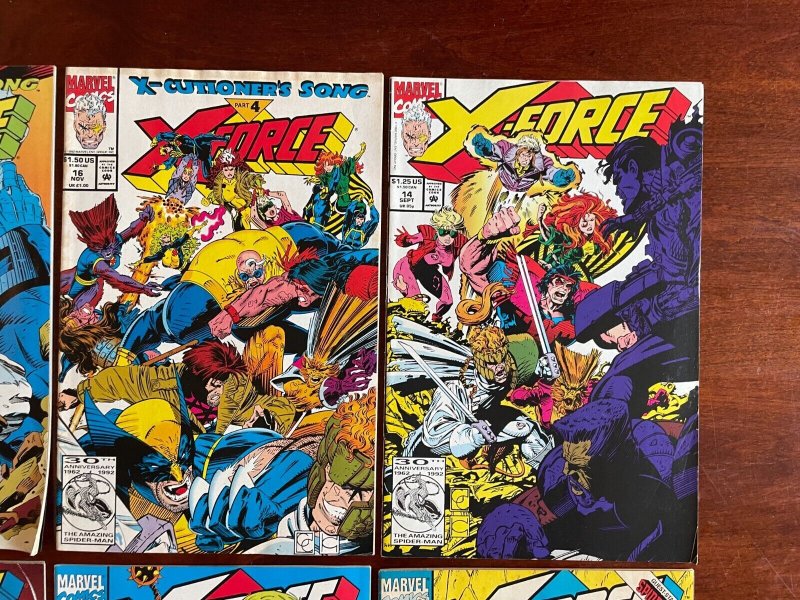 6 X-Force Marvel Comic Books # 4 12 13 14 16 17 Wolverine X-Men Gambit 25 J817