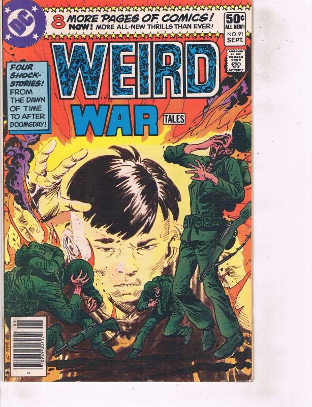 Lot Of 2 Weird War Tales DC Comic Book #88 91  ON14